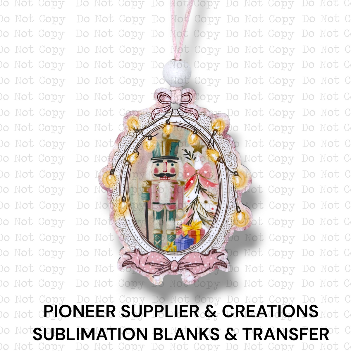 Painted Oval Nutcracker Ornament Sublimation Blank
