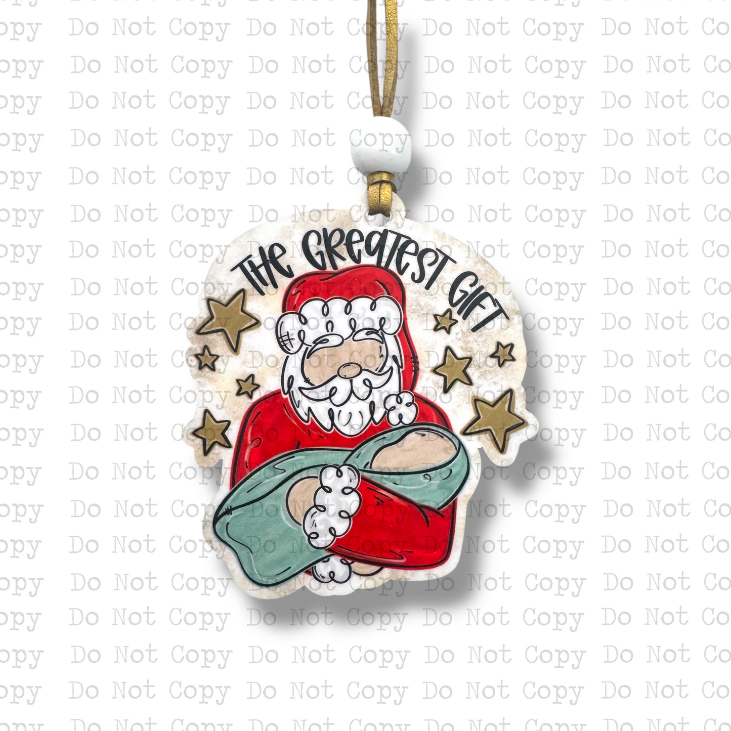 The Greatest Gift Ornament Sublimation Blank