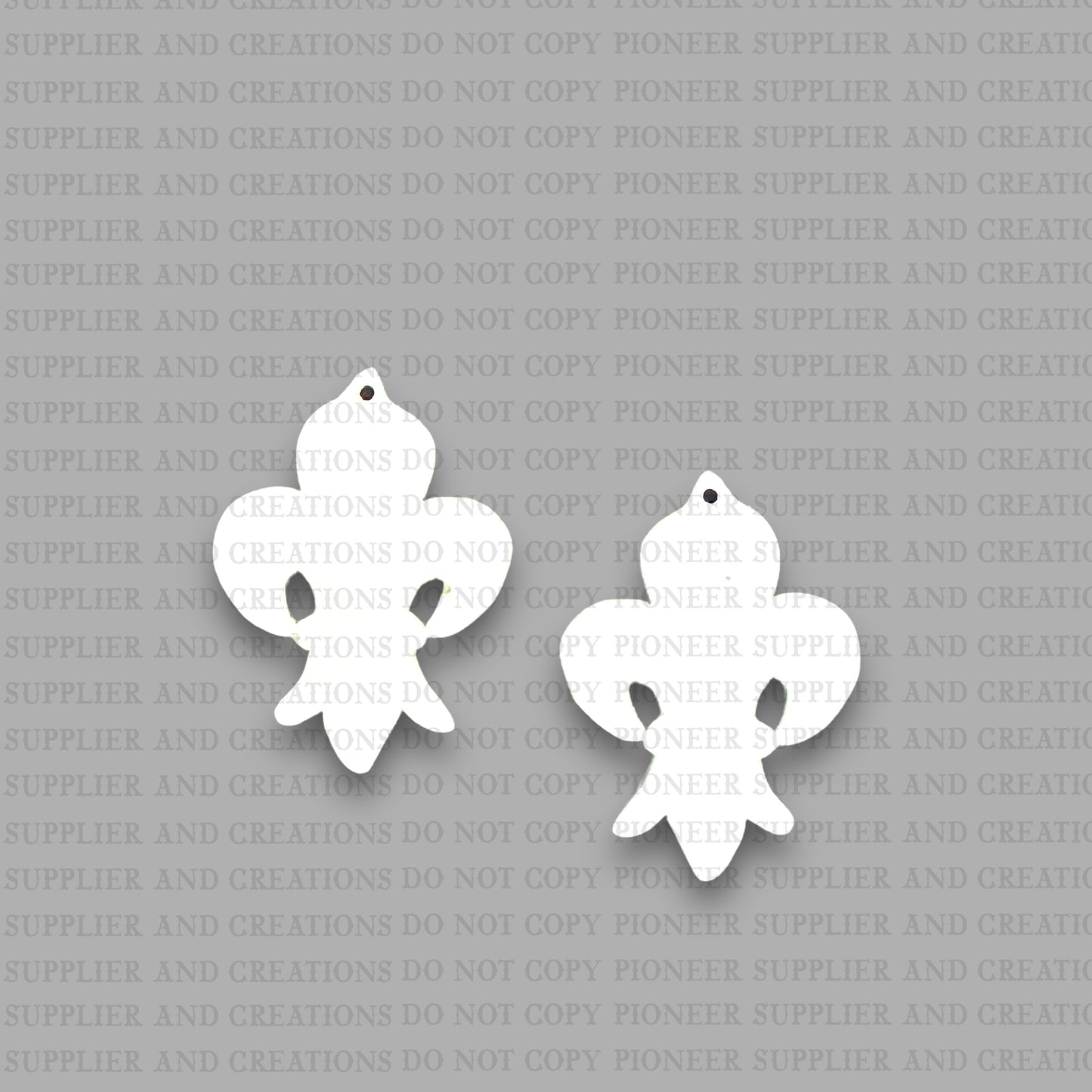 Mardi Gras Fleur de Lis Earring Sublimation Blanks | Exclusive Pixel Pop