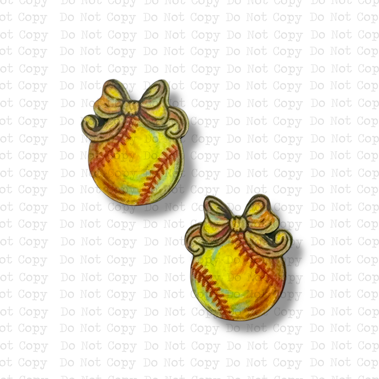 STUD Softball Coquette Bow Sublimation Blanks Kit | 4 PAIR