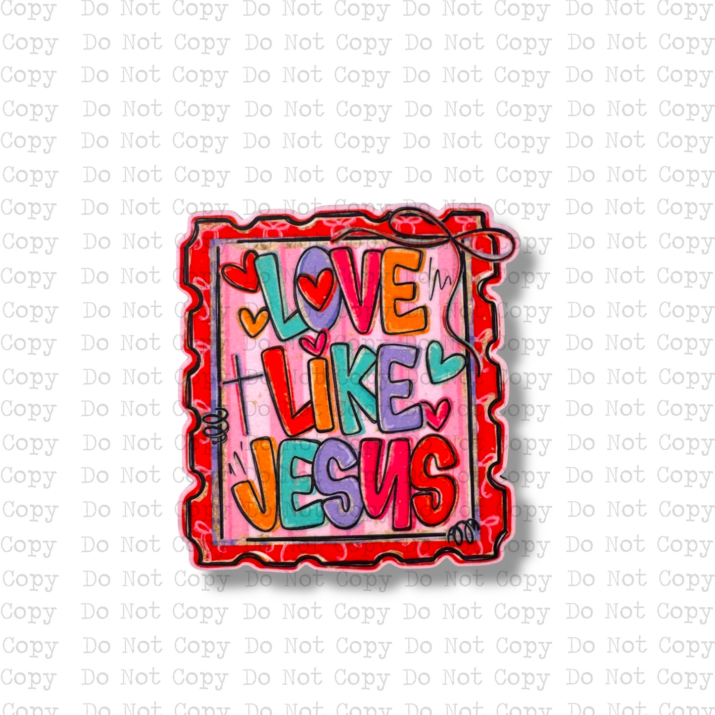 Love Like Jesus Stamp Magnet Sublimation Blank Kit | J&CD