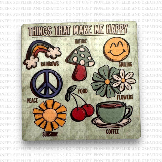 Things That Make Me Happy Magnet Sublimation Blank Kit