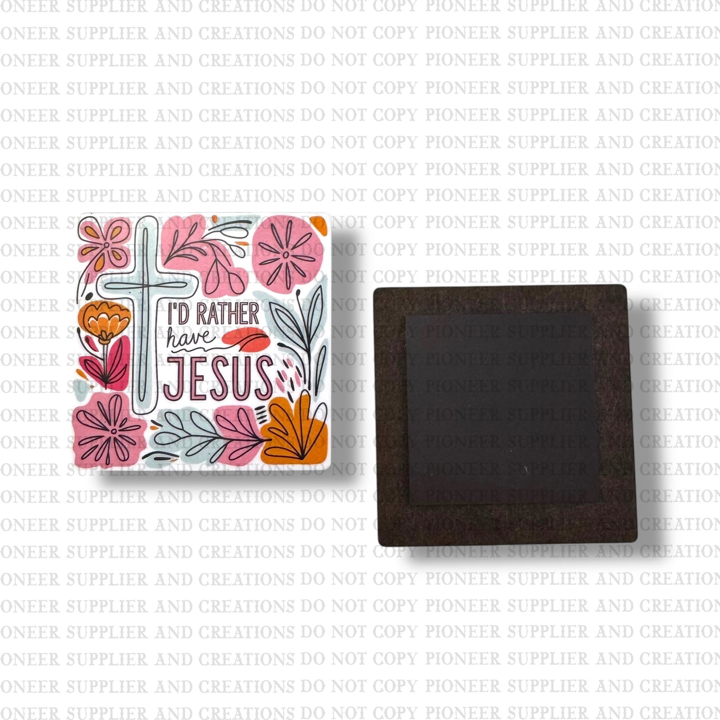 Rather Have Jesus Magnet Sublimation Blank Kit