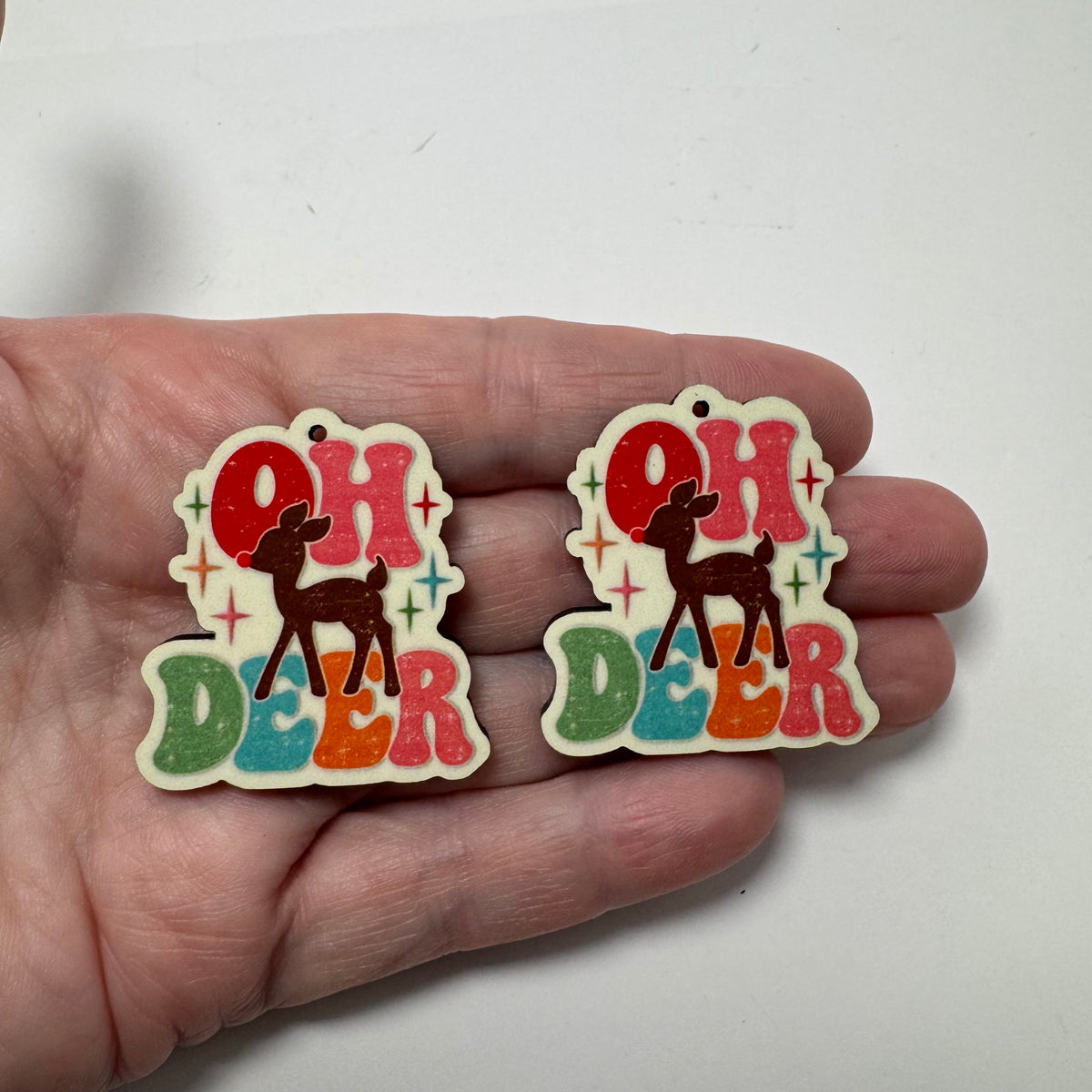 Oh Deer Earring Sublimation Blanks | HD&M