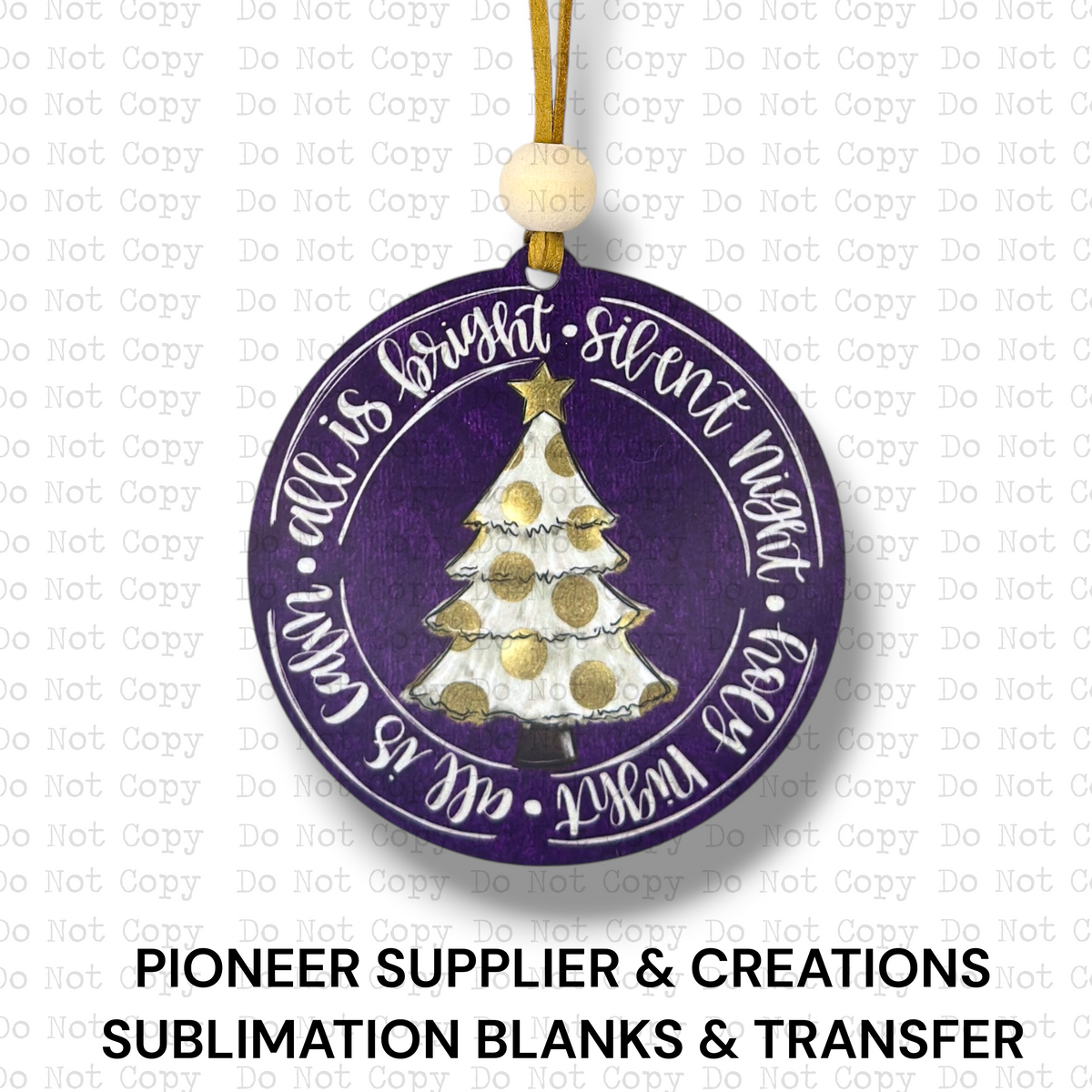All Is Bright Ornament Sublimation Blank | ARA
