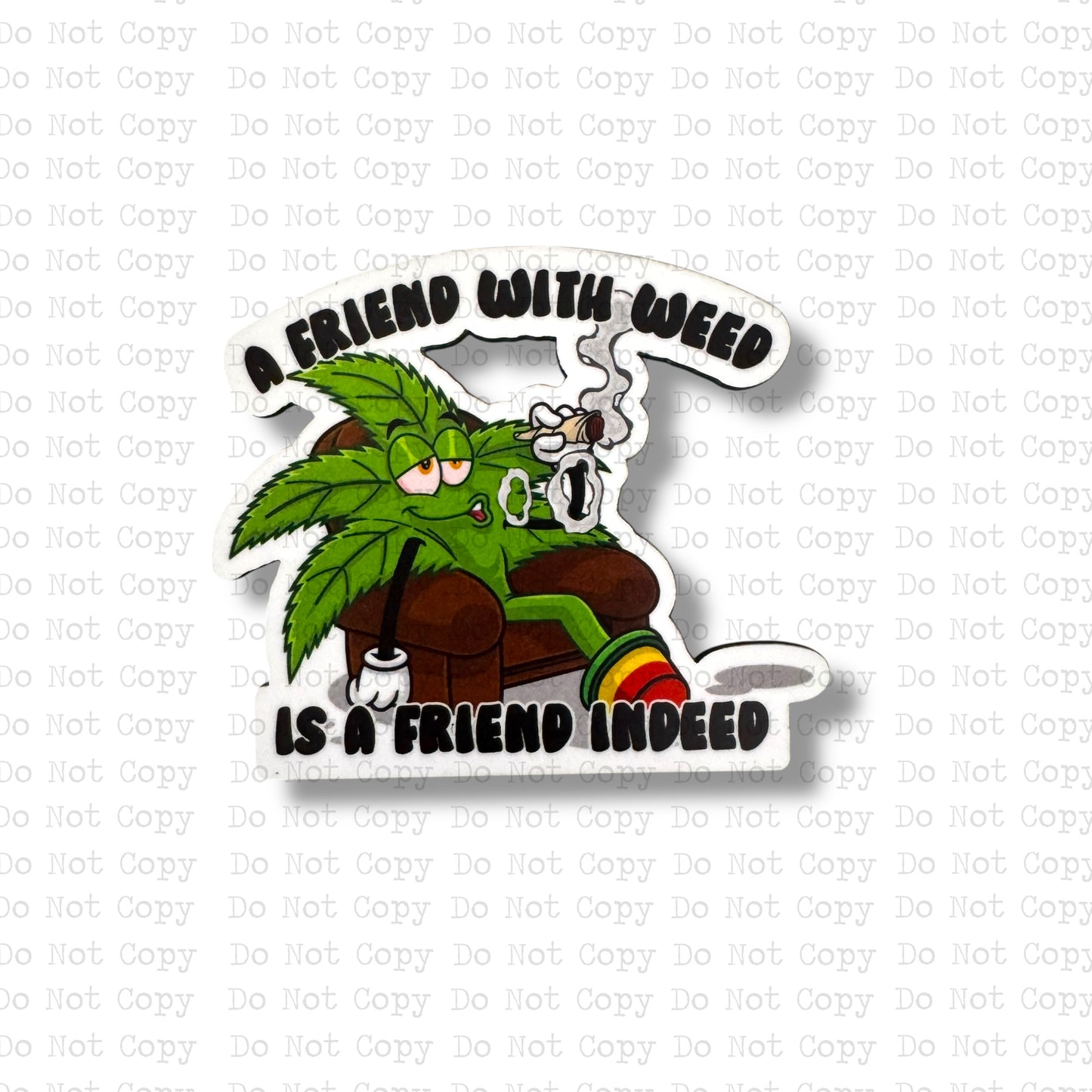 A Friend with Weed Lapel Pin Sublimation Blank | Exclusive