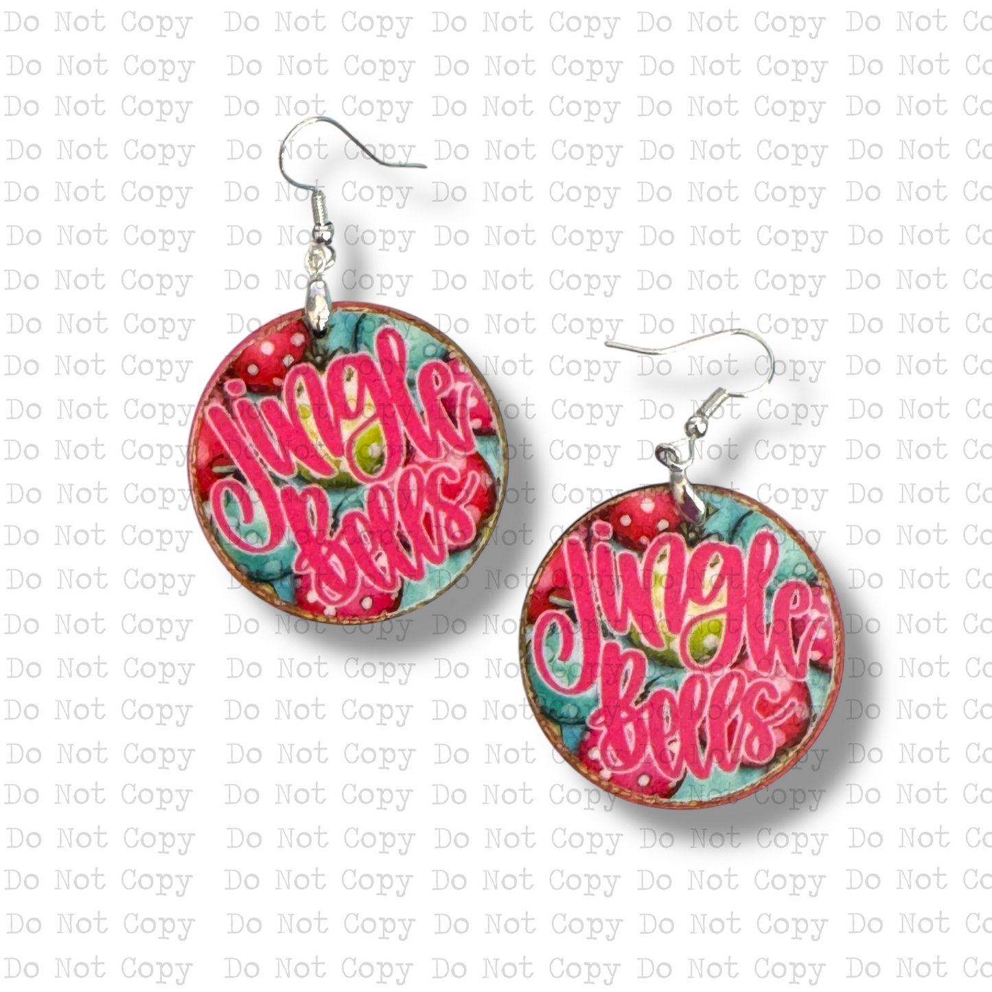 Jingle Bells Balls Earring Sublimation Blank Kit