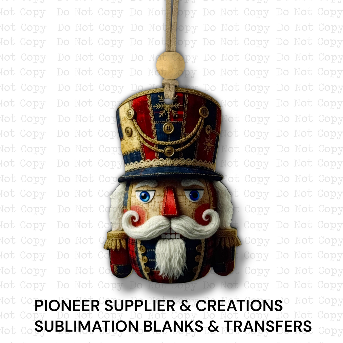 Nutcracker Soldier Ornament Sublimation Blank