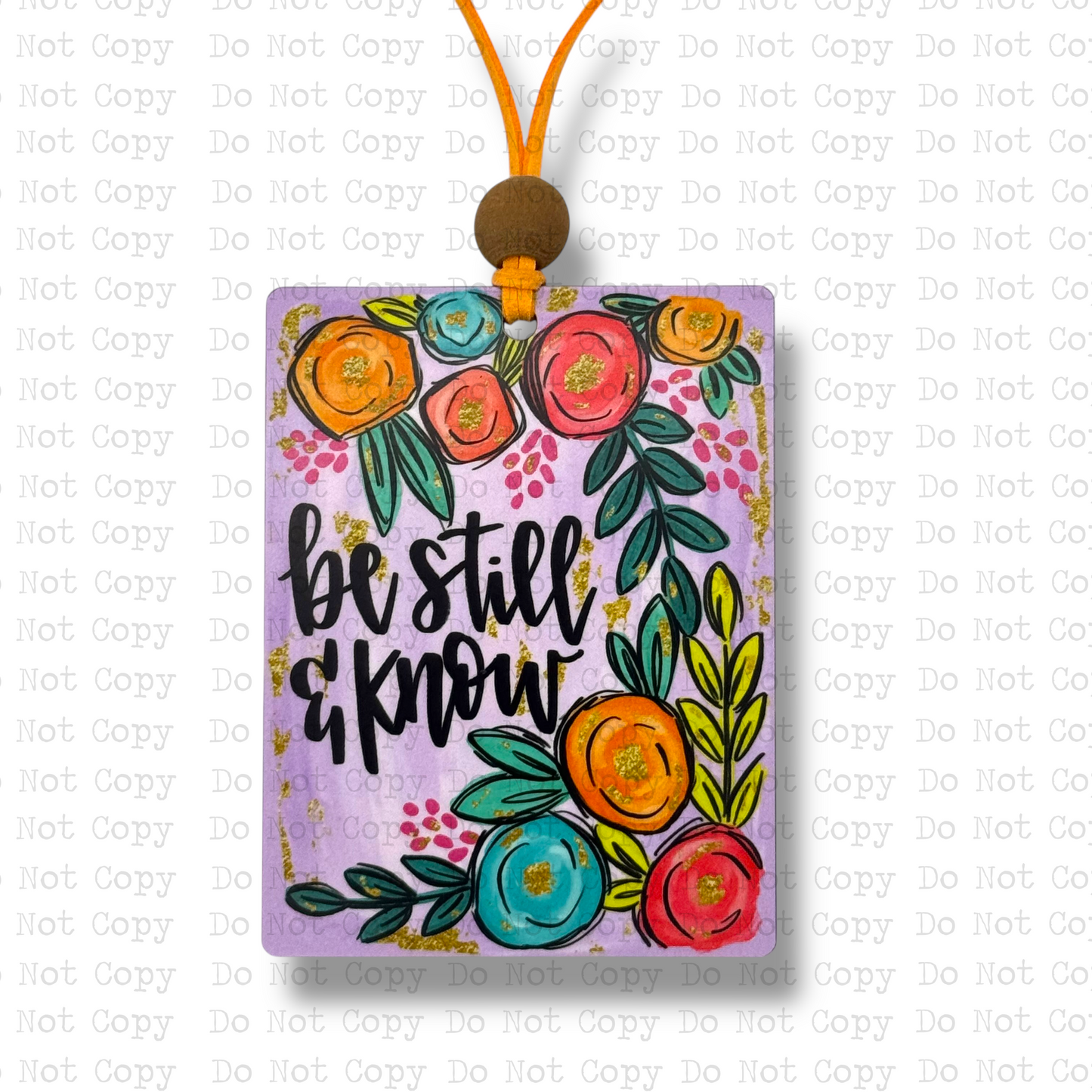 Be Still and Know Car Charm Sublimation Blank | ARA