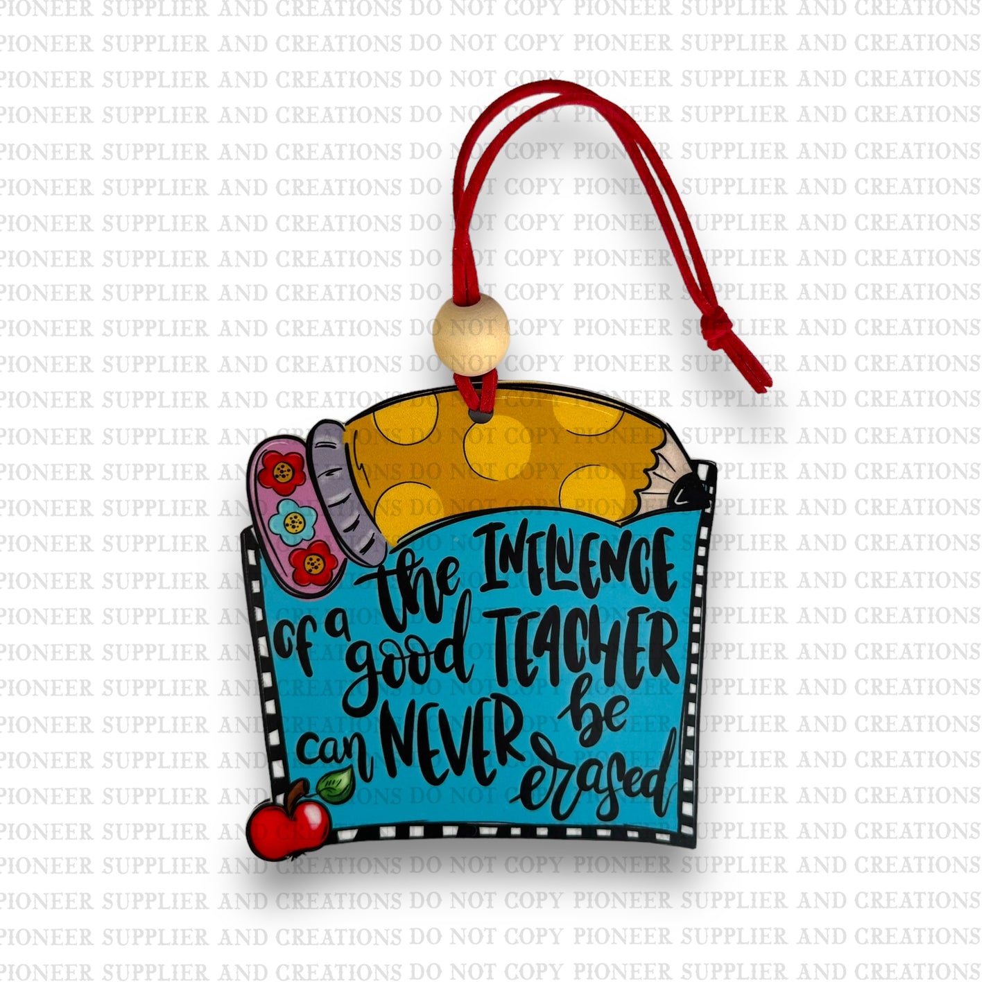 A Good Teacher Car Charm Sublimation Blank