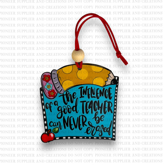 A Good Teacher Car Charm Sublimation Blank