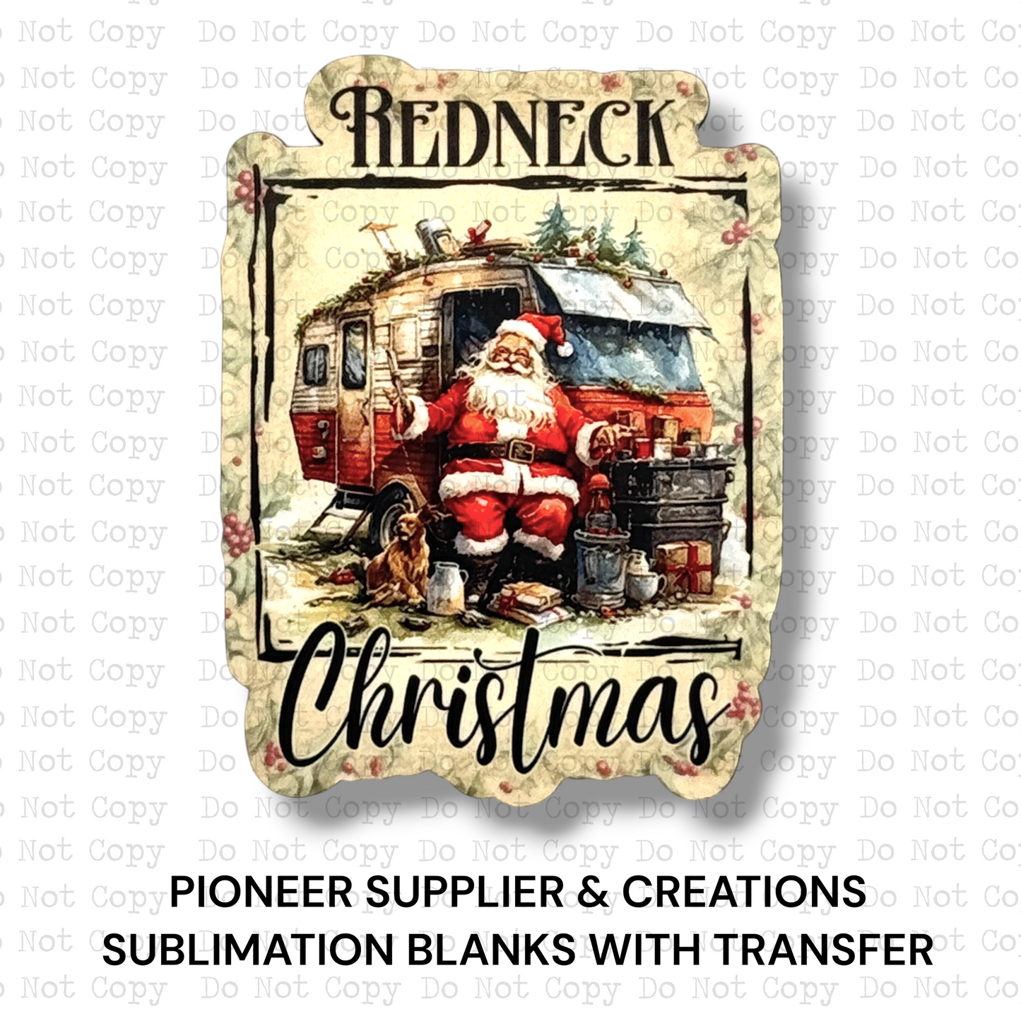 Redneck Christmas Magnet Sublimation Blank Kit