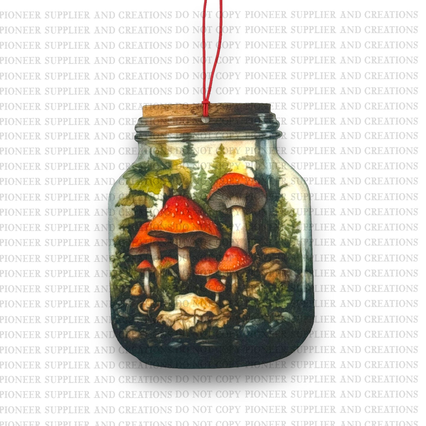 Mushroom Jar Air Freshener & Transfer Sublimation Blank Kit