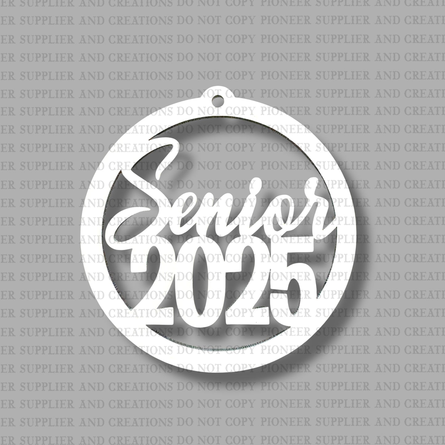 Senior 2025 Car Charm Sublimation Blank