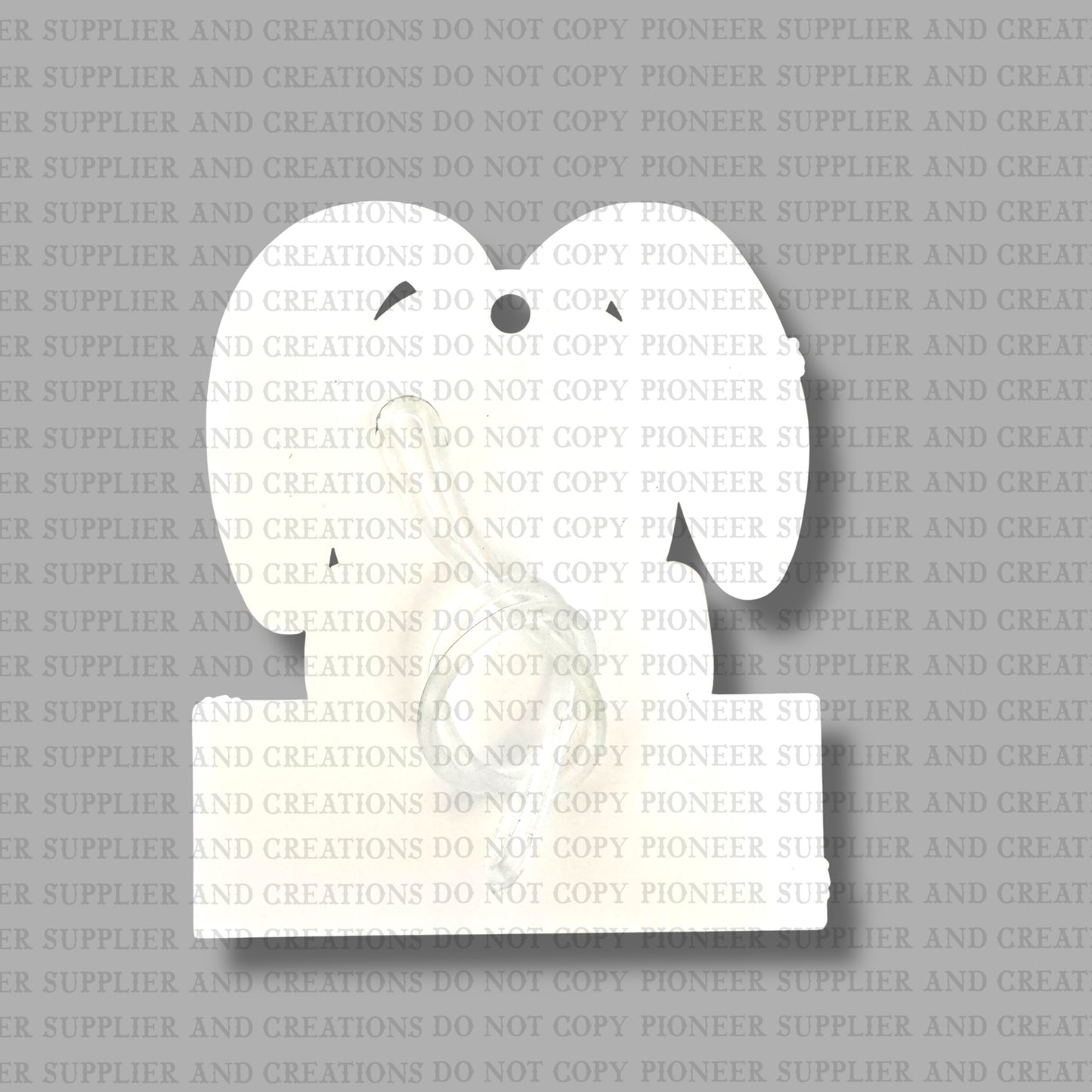 Bunny with Bowtie Name Patch Tag Sublimation Blanks | Exclusive SPS