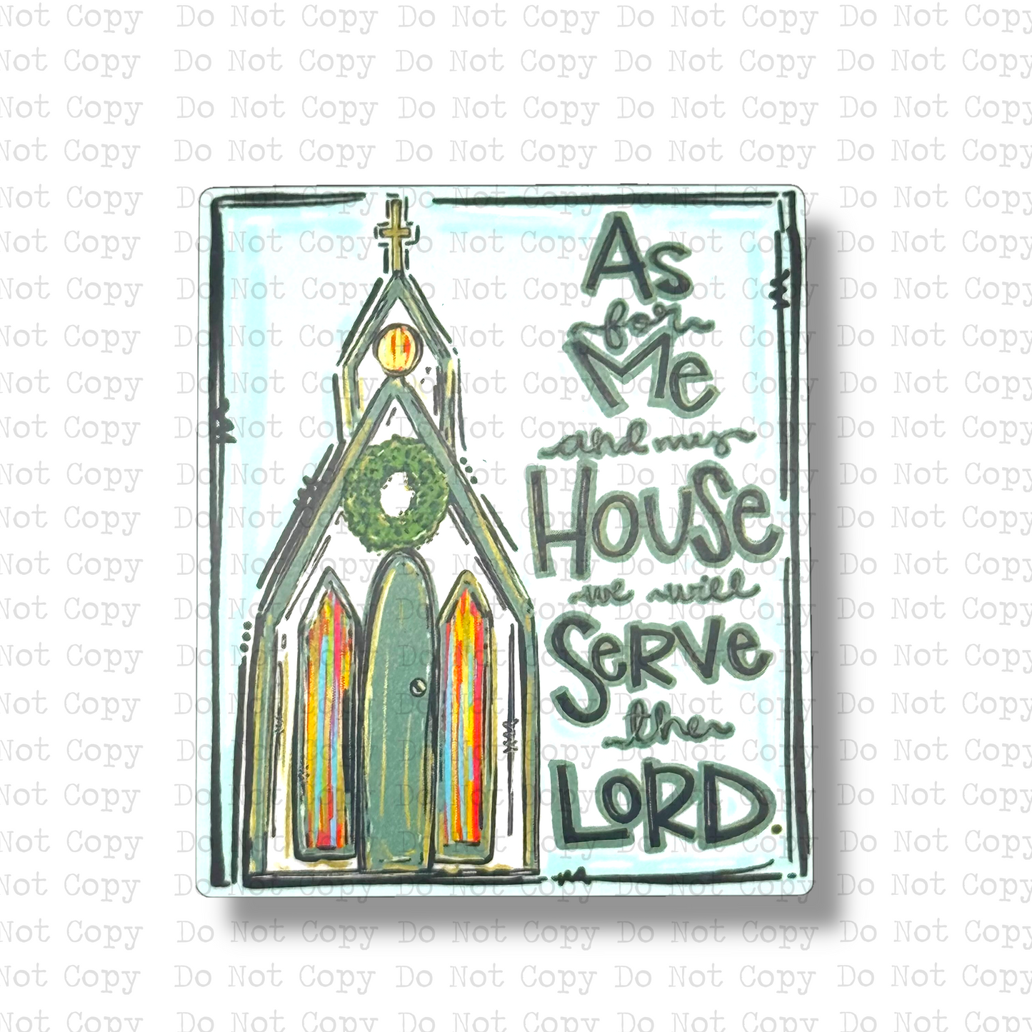 Serve The Lord Magnet Sublimation Blank Kit | G&M