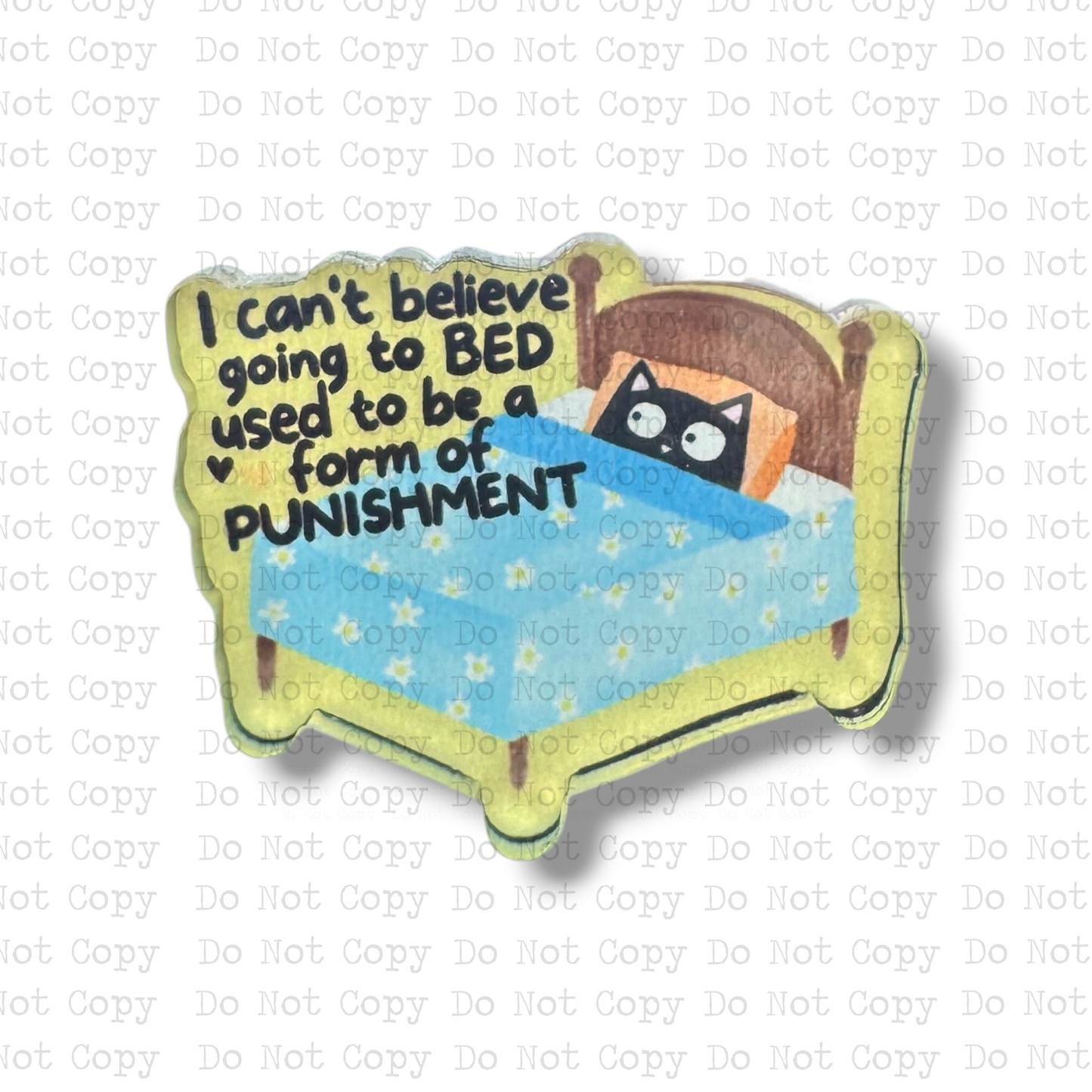 Adult Going To Bed Lapel Pin Sublimation Blank Kit | Set of 2 TRS