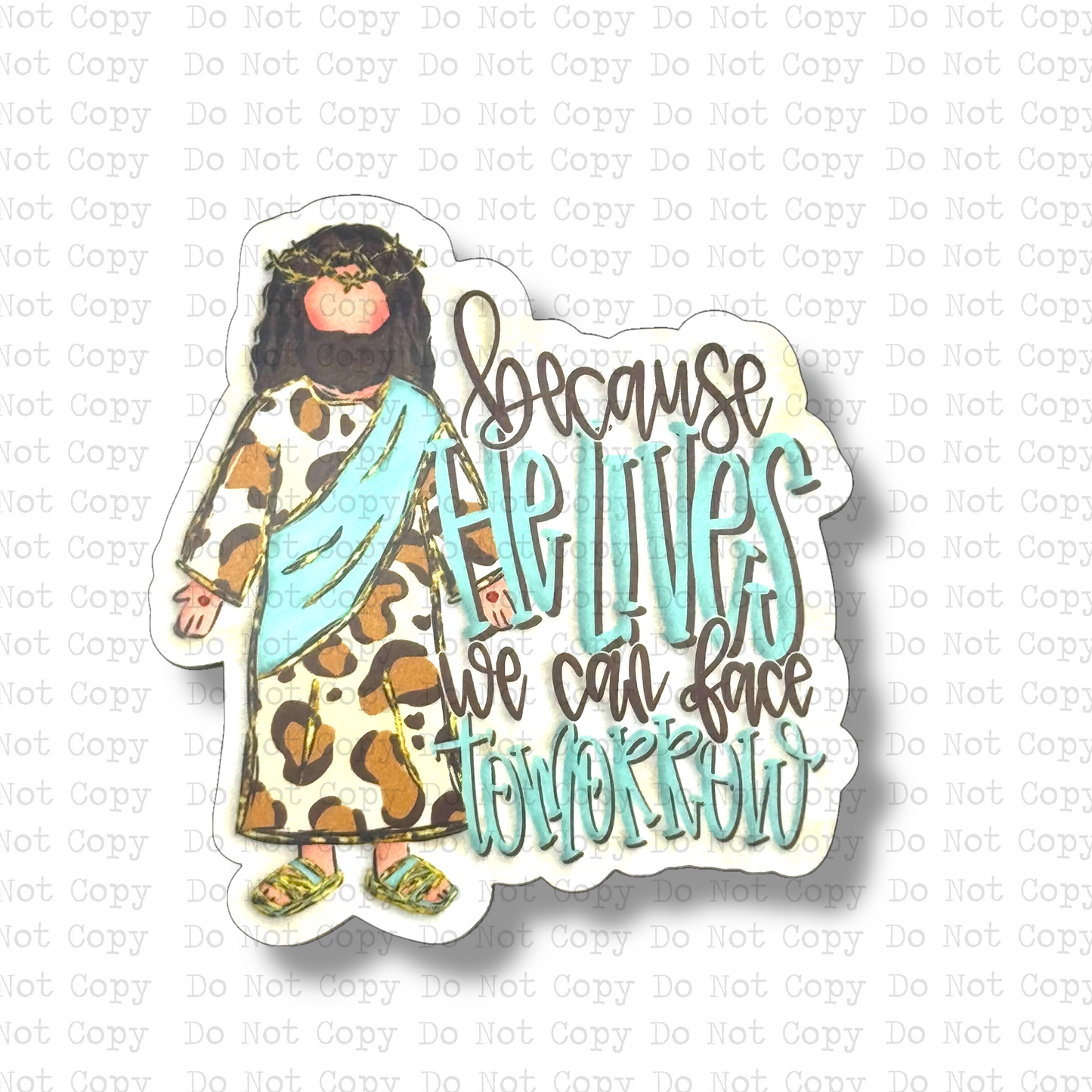 Because He Lives Magnet Sublimation Blank Kit | CRC
