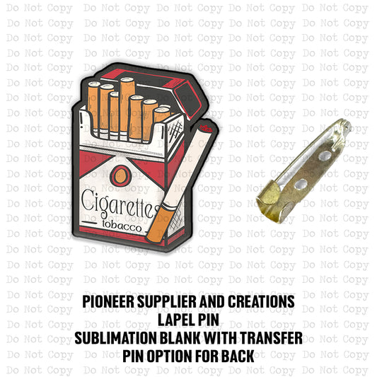 Cigs Lapel Pin Sublimation Blank Kit