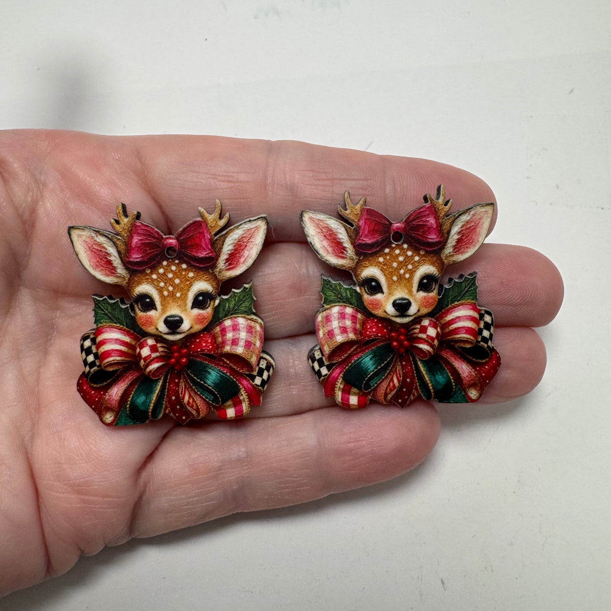 Christmas Deer Earring Sublimation Blanks