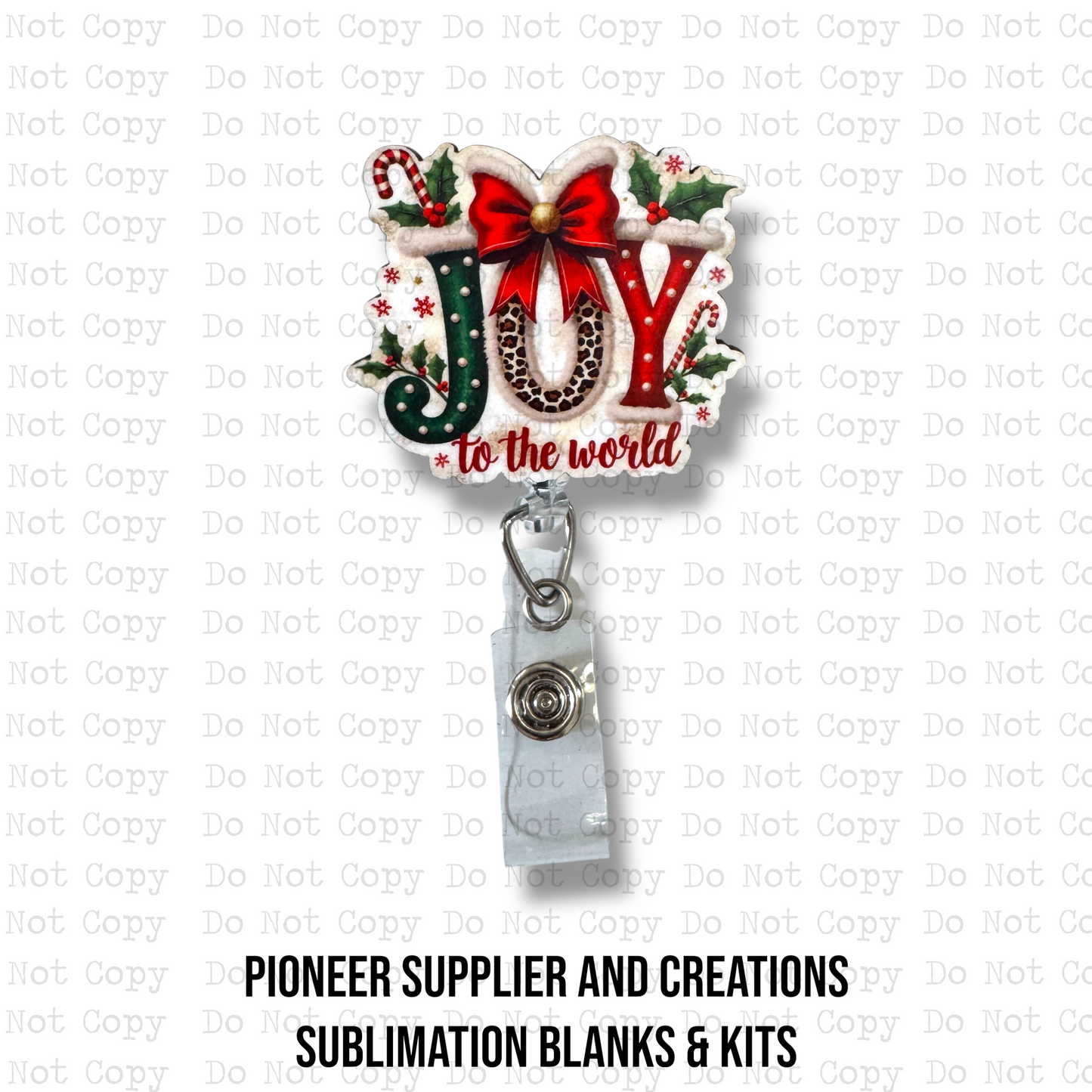 Joy To The World Badge Button Sublimation Blank