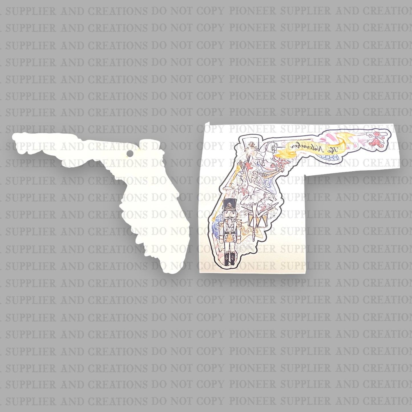 Florida Nutcracker Ornament & Transfer Sublimation Blank | Exclusive