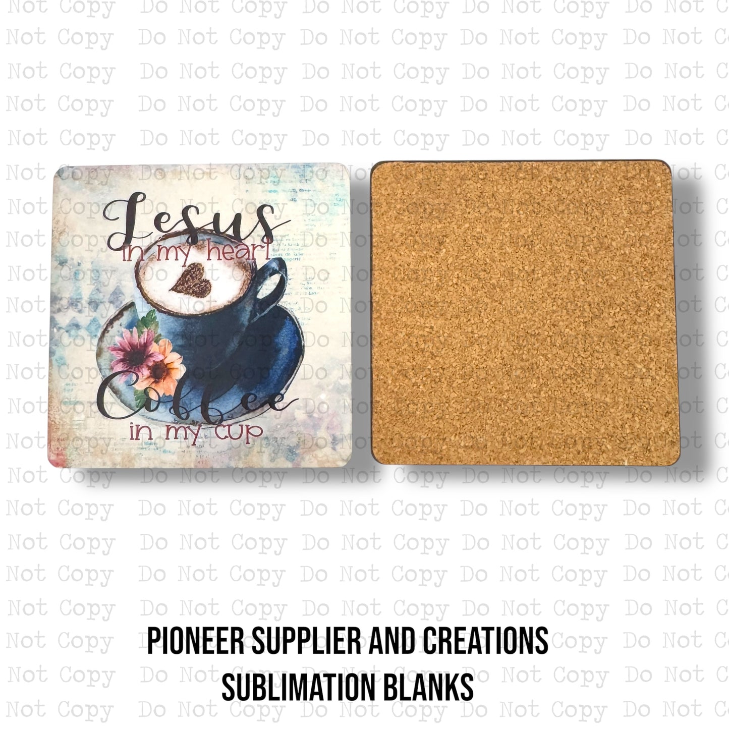 Square Desk Coaster 3.6in Sublimation Blank