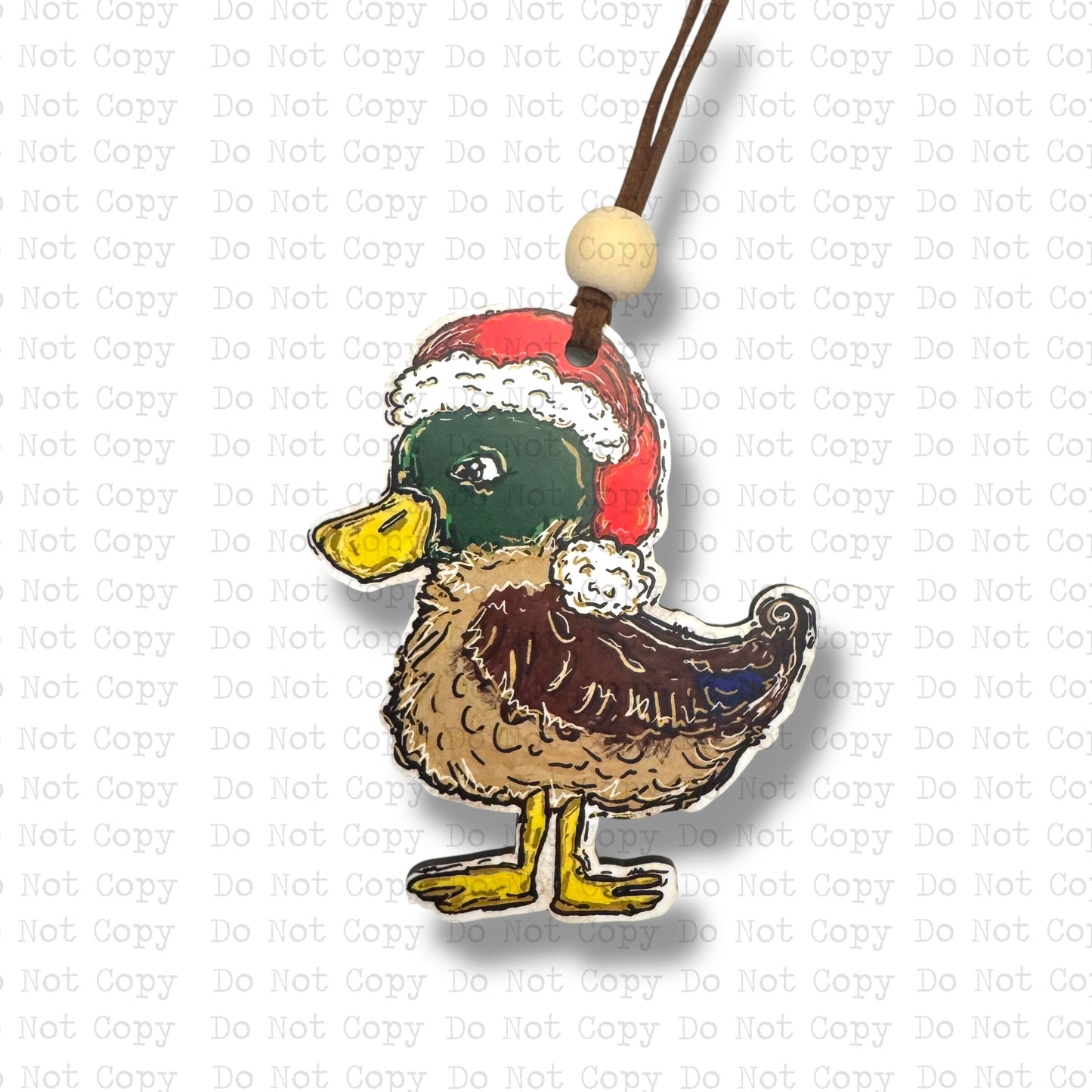 Christmas Duck Ornament Sublimation Blank