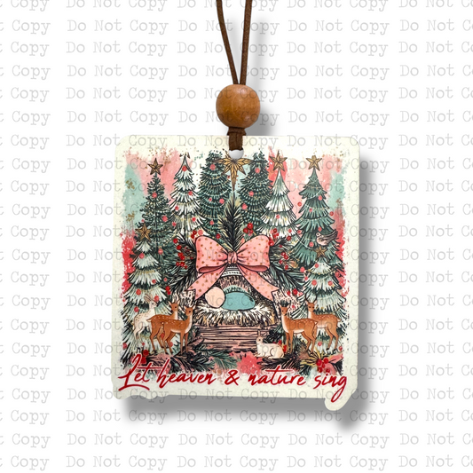 Let Heaven and Nature Sing Ornament Sublimation Blank