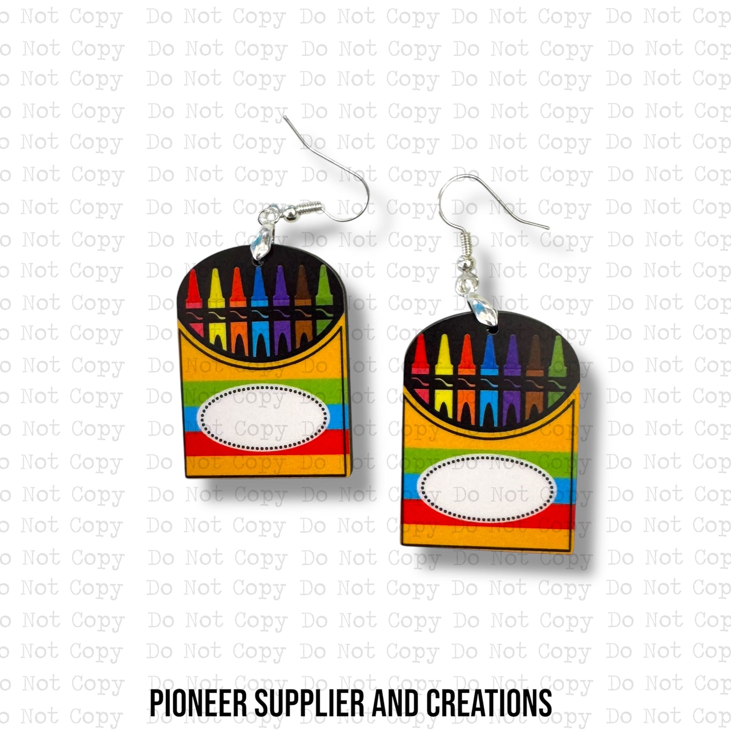 Crayon Earring Sublimation Blanks | Tina Braddock