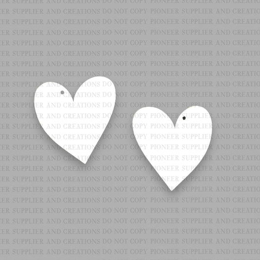 Gold Painted Heart Earring Sublimation Blanks | ARA