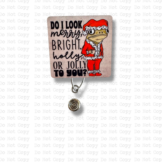 Bright Holly Or Jolly Badge Button Sublimation Blank | Set of 2