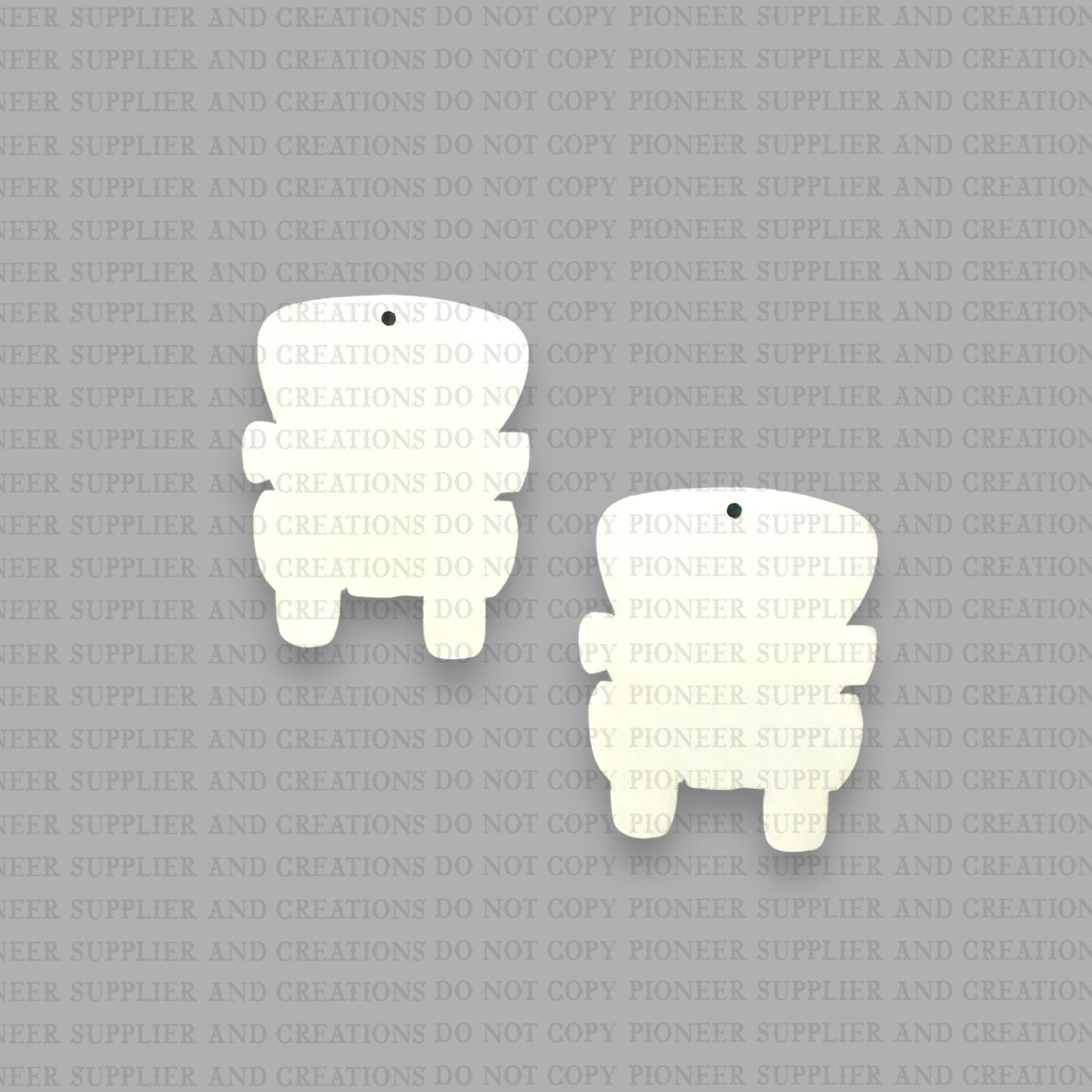 Bunny Butt Truck Earring Sublimation Blanks | Exclusive Alicia Ray Art