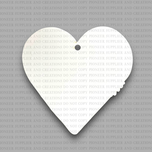 Teach Heart Car Charm Sublimation Blank | RL