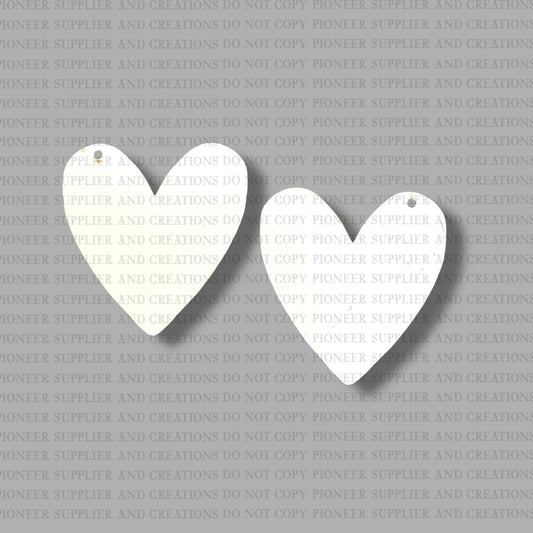 Quilt Heart Earring Sublimation Blanks | MM