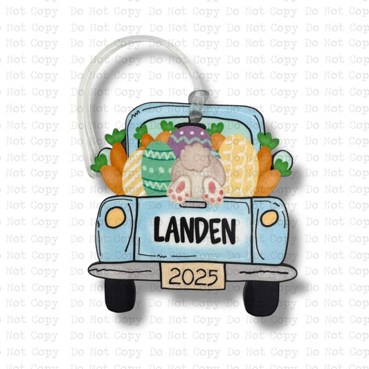 Easter Truck Basket Bag Tag Sublimation Blanks | MM
