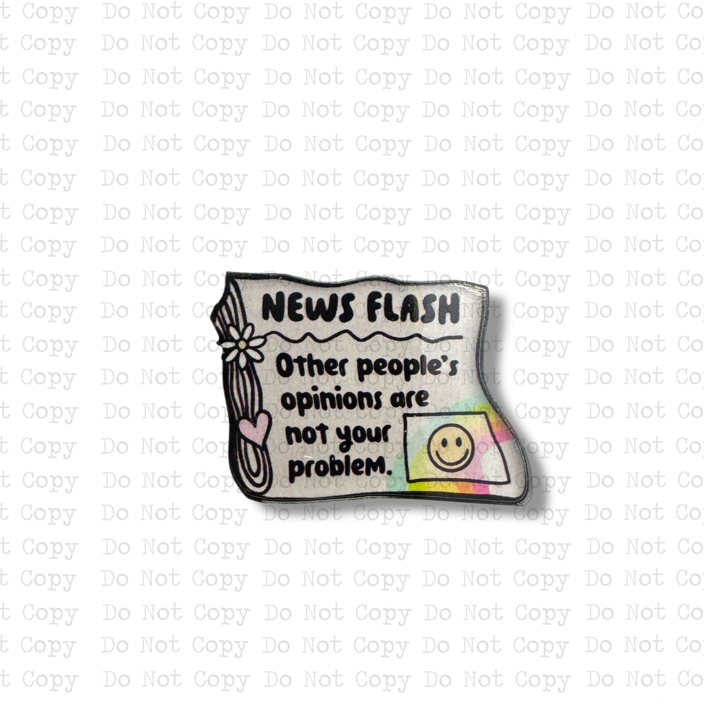 News Flash Lapel Pin Sublimation Blank Kit
