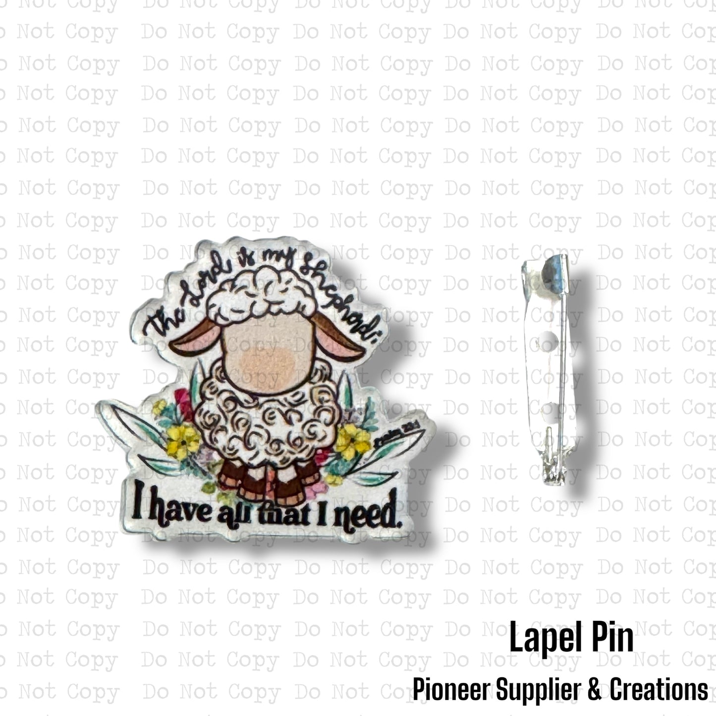 All That I Need Lapel Pin Sublimation Blank | Exclusive