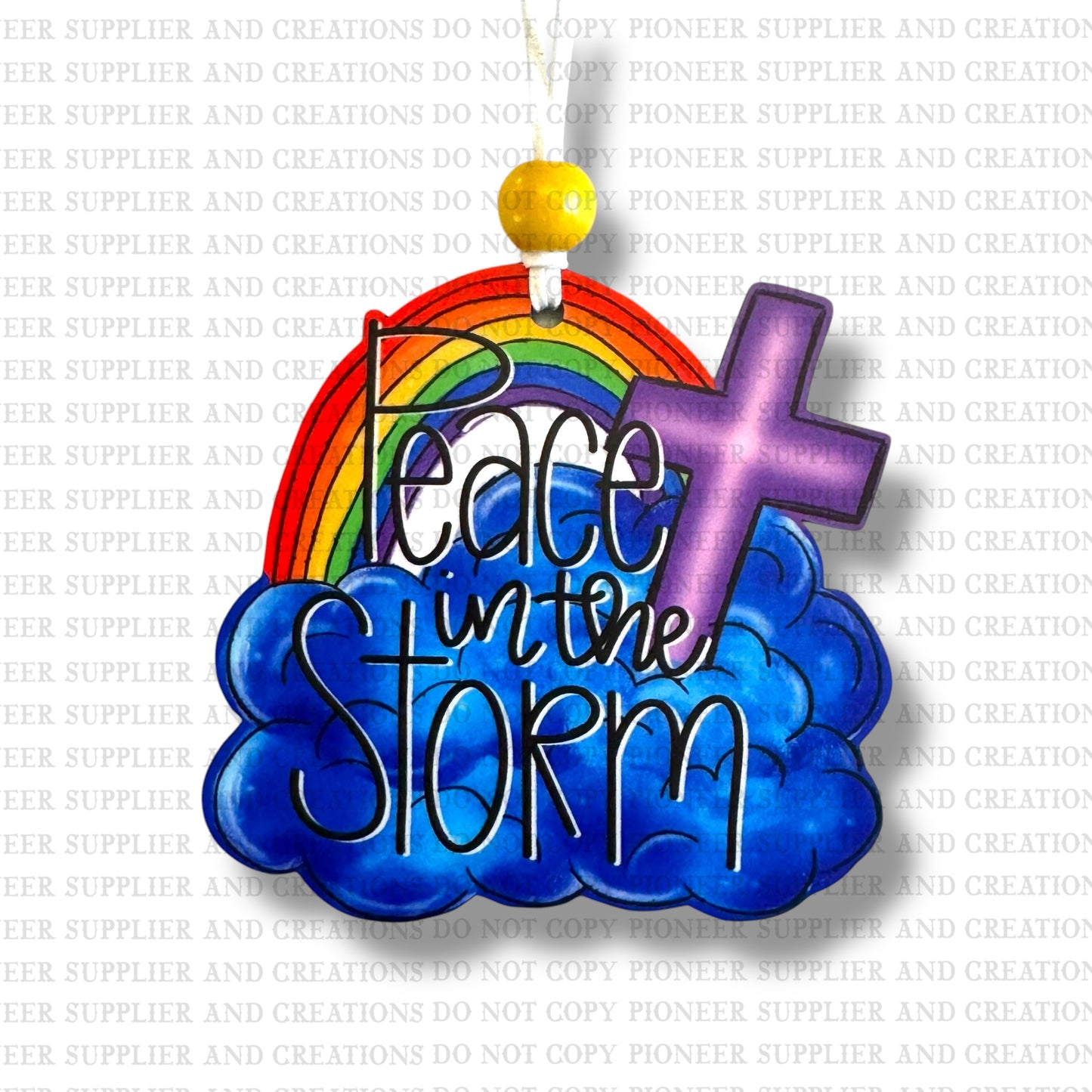 Peace In The Storm Car Charm Sublimation Blanks | Exclusive Three Gents and a MeMe