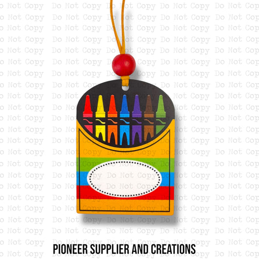 Crayon Car Charm Sublimation Blank | Tina Braddock