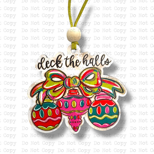Deck The Halls Ornament Sublimation Blank