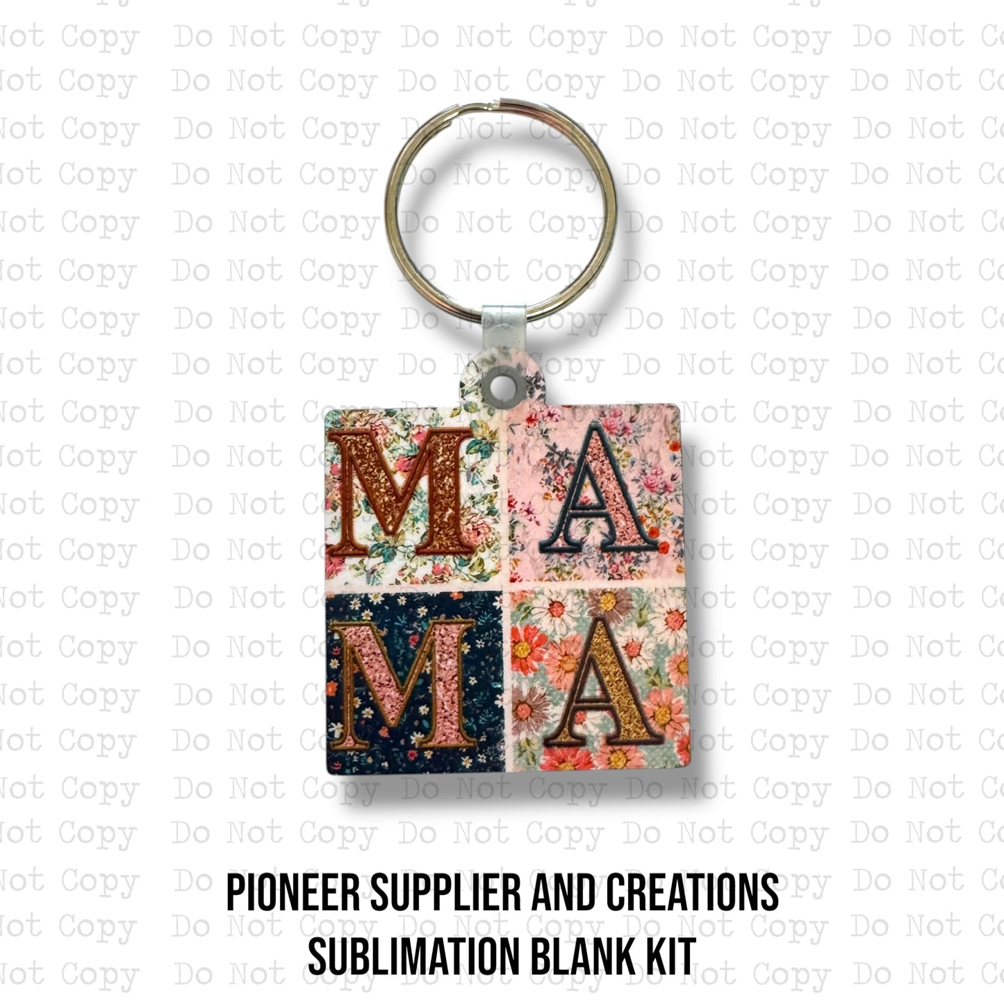 Retro MAMA Keychain Sublimation Blank Kit