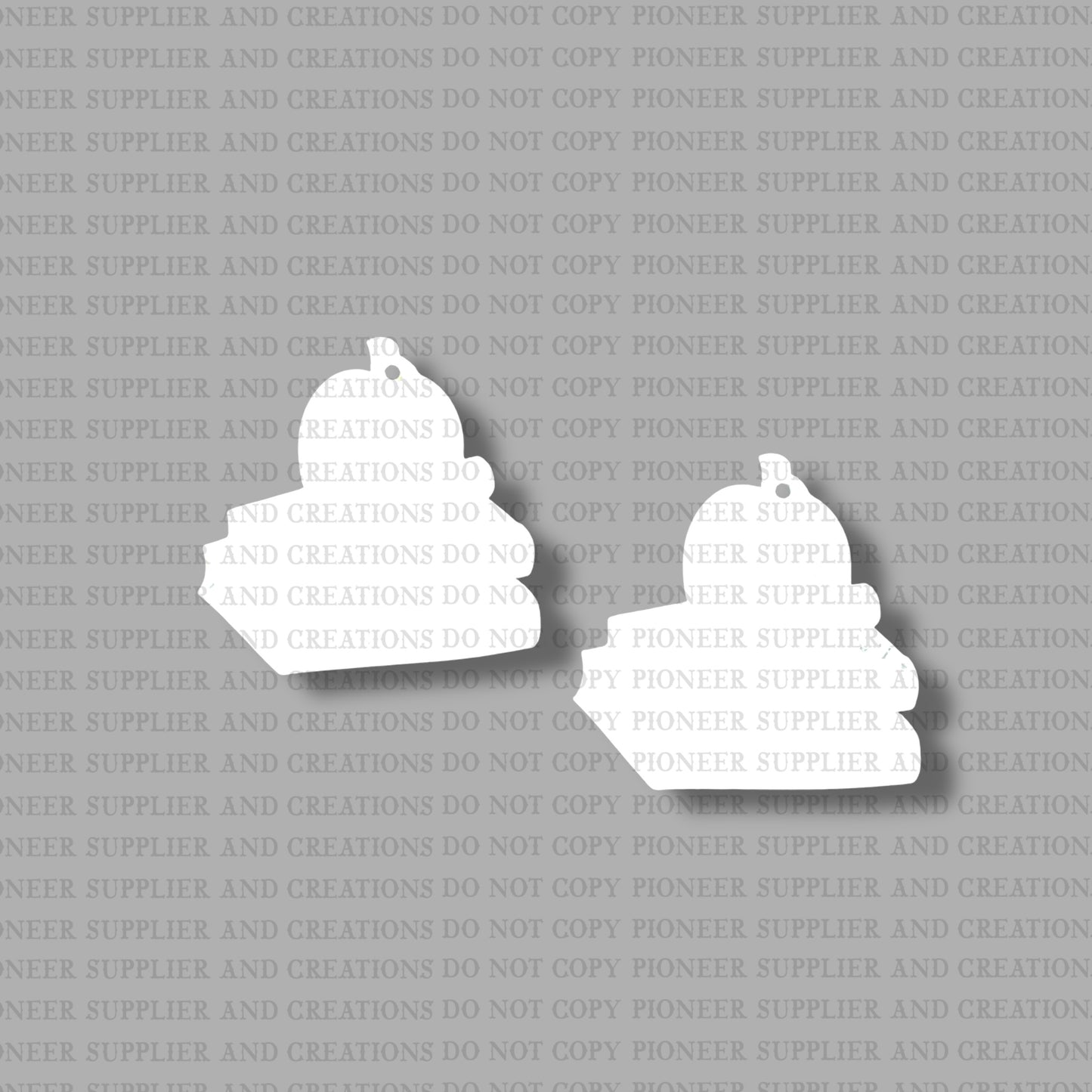 Stacked Books with Apple Earring Sublimation Blanks | Tina Braddock