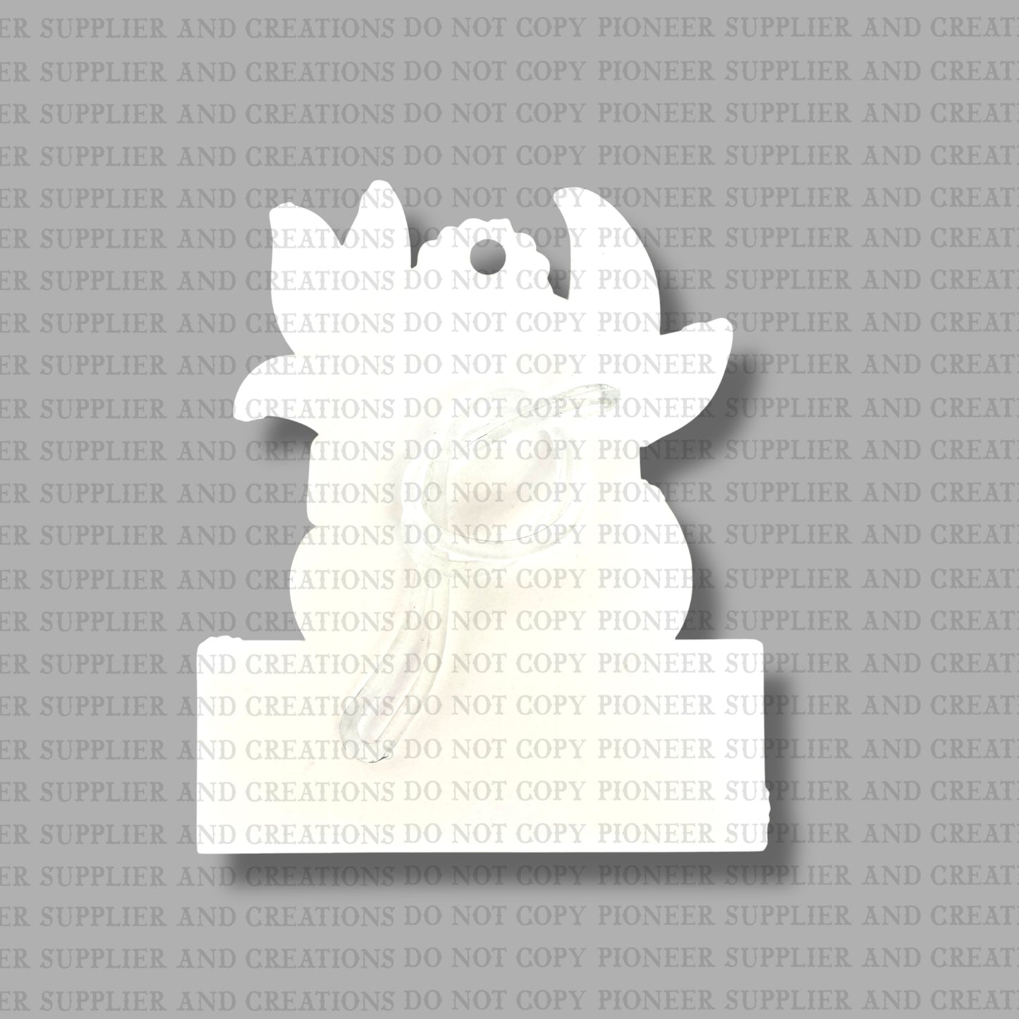 Bunny In Pot Name Patch Girl Tag Sublimation Blanks | Exclusive SPS