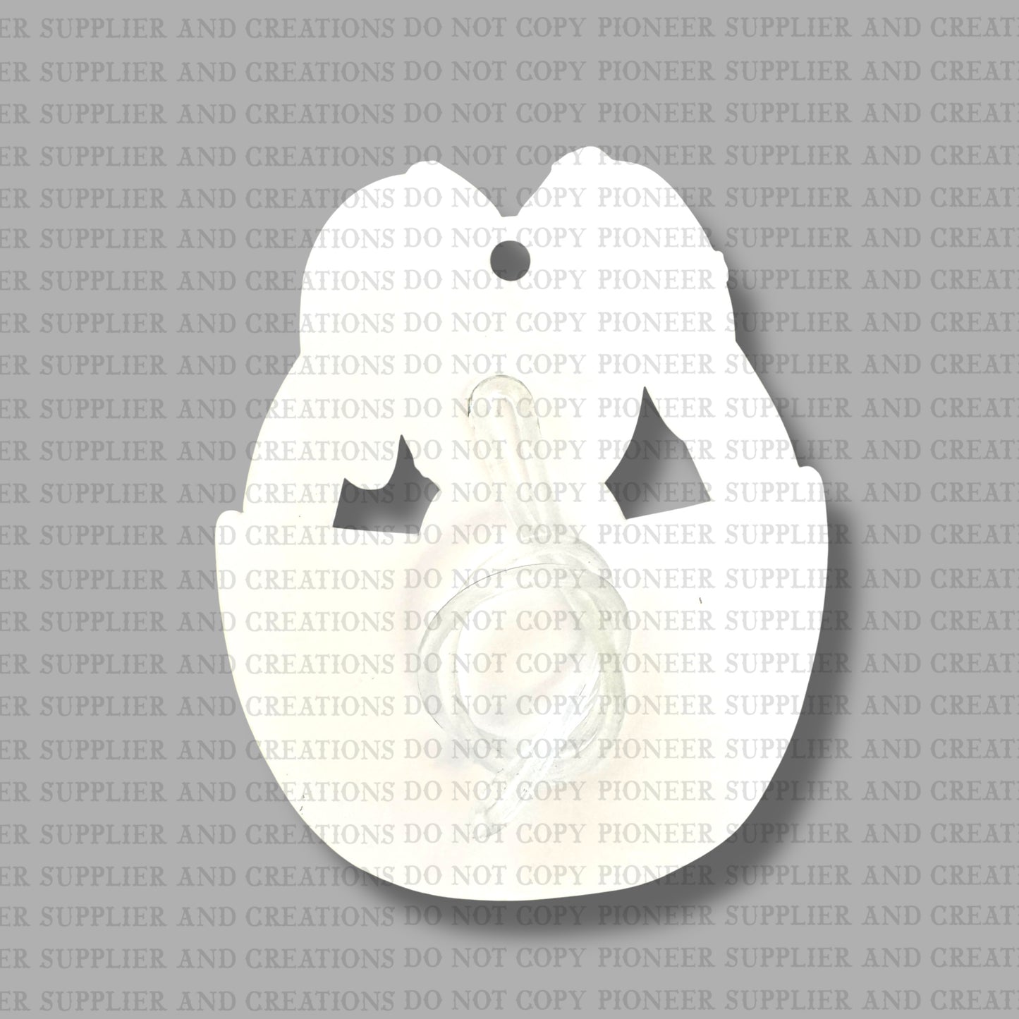 Bunny In Easter Basket Girl Tag Sublimation Blanks | Exclusive SPS