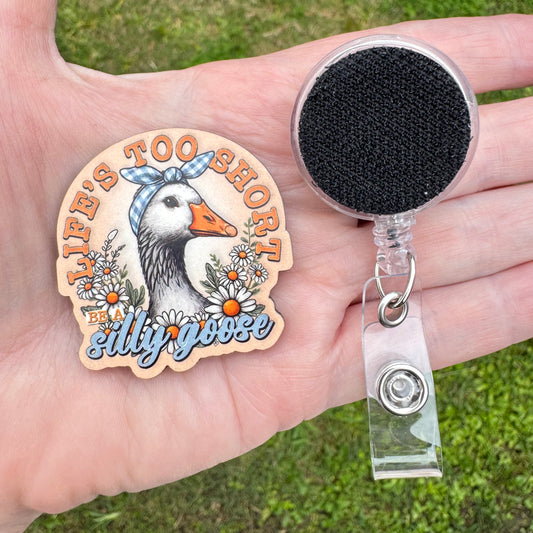 Be A Silly Goose Badge Button Sublimation Blank | Set of 2 PHDC
