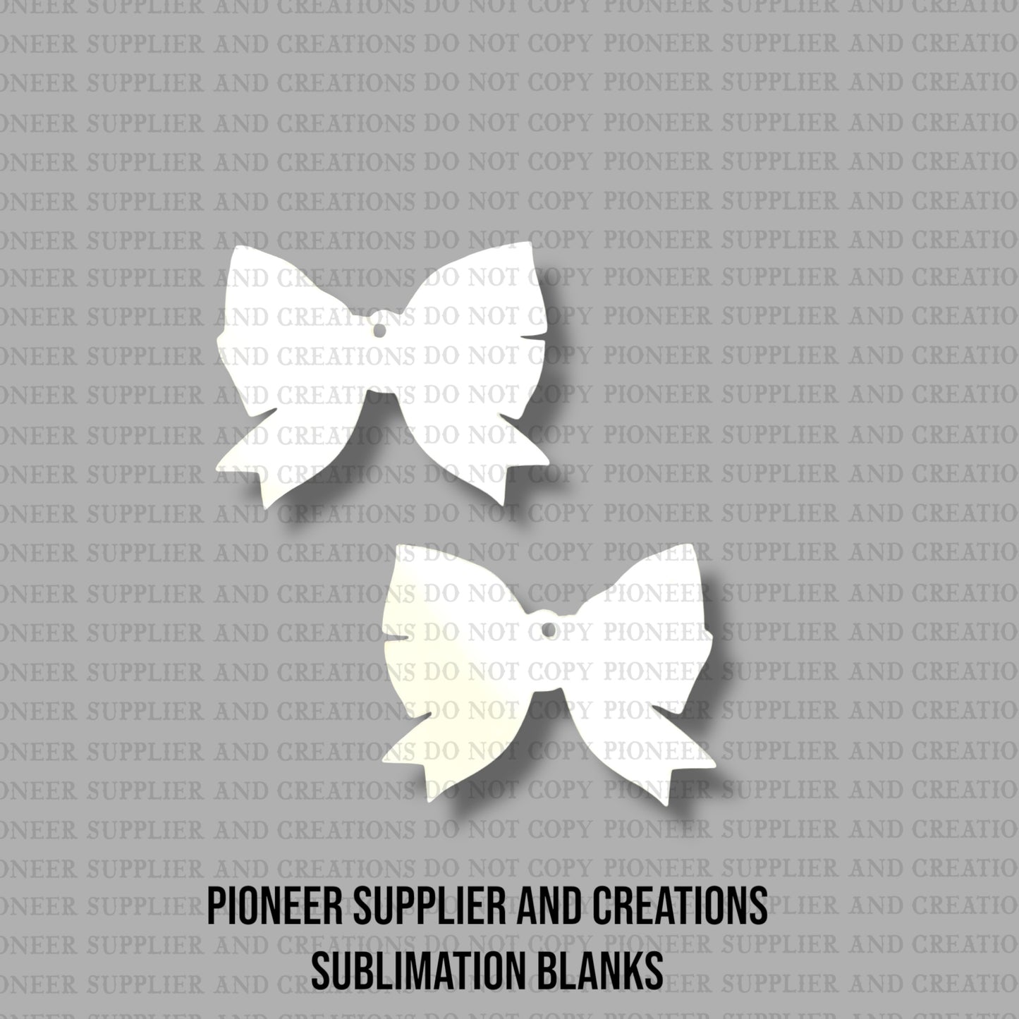 Sports Bow Earring Sublimation Blanks | Exclusive Monogram Moments