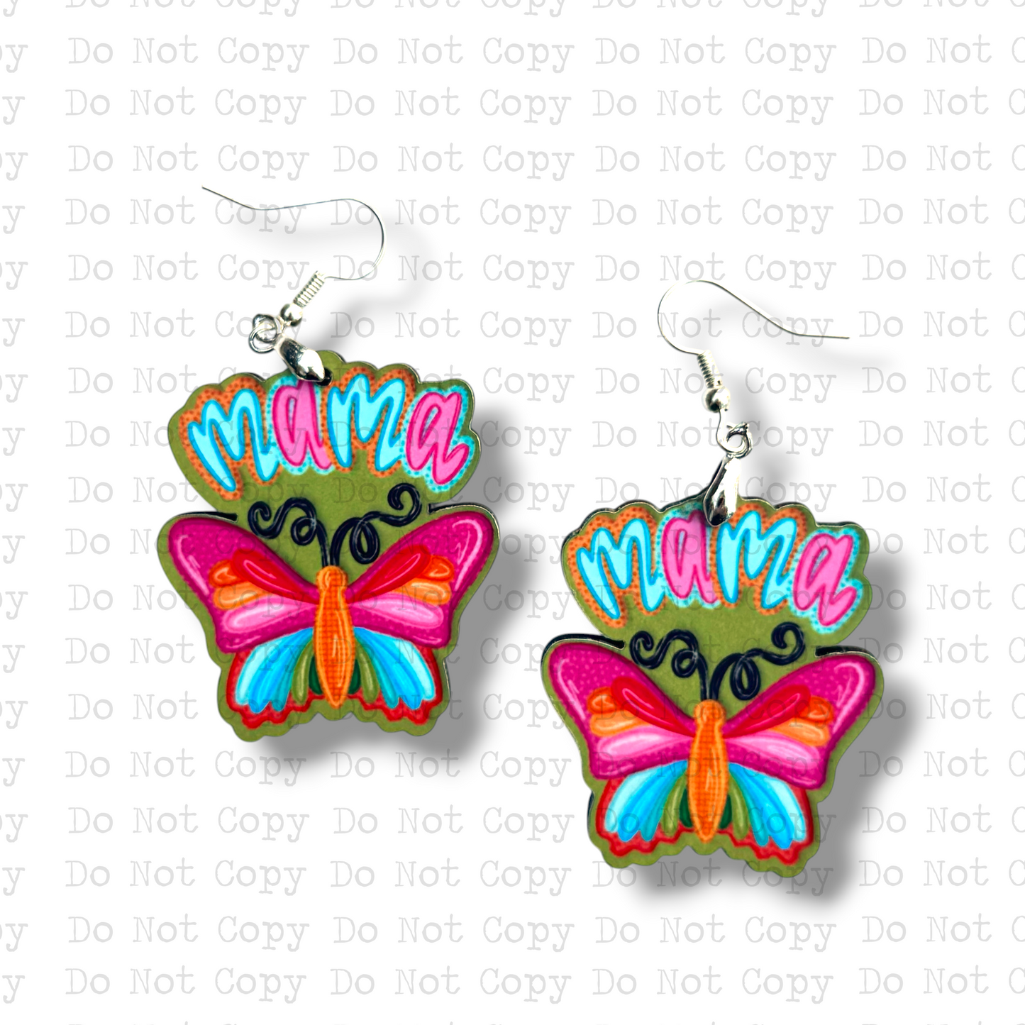 Mama Butterfly Earring Sublimation Blank Kit | SPS