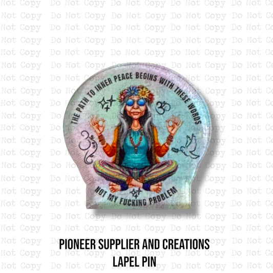 The Path Of Peace Lapel Pin Sublimation Blank | Exclusive