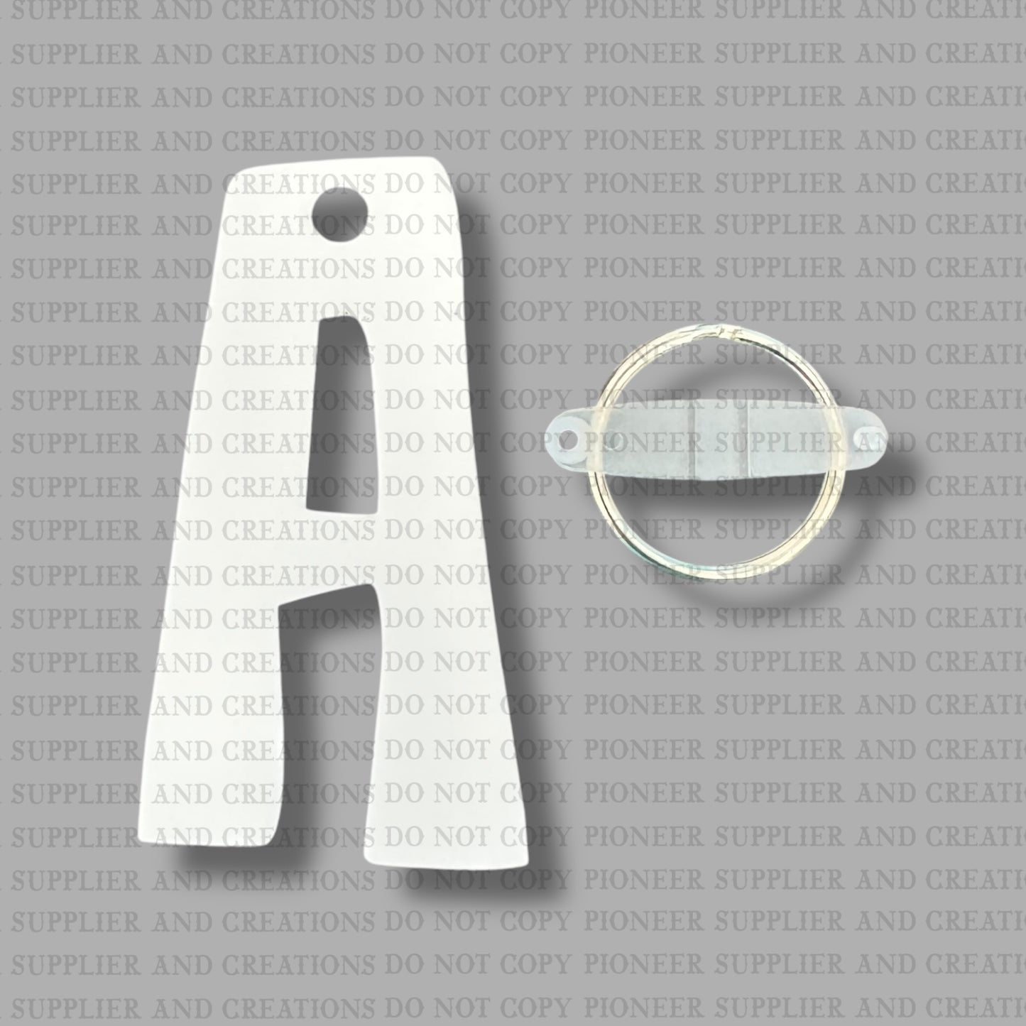 Alpha A Keychain Sublimation Blank | Exclusive Monogram Moments